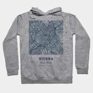 vienna simple map Hoodie